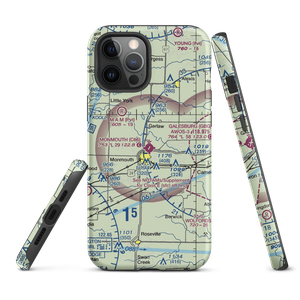 Monmouth Municipal Airport (C66) VFR Sectional  Tough iPhone Case