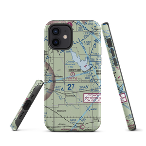 Mono Aircraft Airport (0KS7) VFR Sectional  Tough iPhone Case