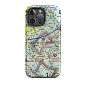 Monponsett Pond Seaplane Base (MA6) VFR Sectional  Tough iPhone Case