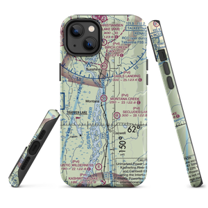 Montana Creek Airport (21AK) VFR Sectional  Tough iPhone Case