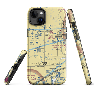 Moore Airport (1TE6) VFR Sectional  Tough iPhone Case