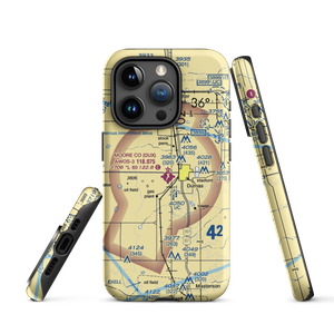 Moore County Airport (DUX) VFR Sectional  Tough iPhone Case