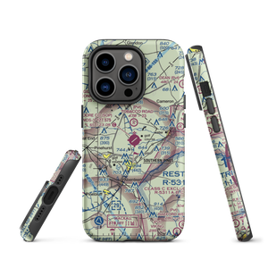 Moore County Airport (SOP) VFR Sectional  Tough iPhone Case