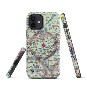 Moore County Airport (SOP) VFR Sectional  Tough iPhone Case