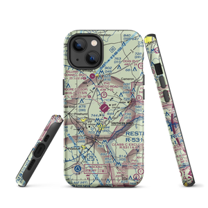 Moore County Airport (SOP) VFR Sectional  Tough iPhone Case