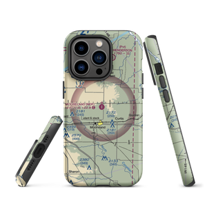 Mooreland Municipal Airport (MDF) VFR Sectional  Tough iPhone Case