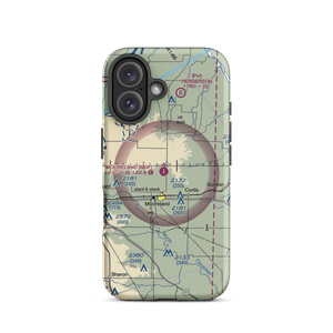 Mooreland Municipal Airport (MDF) VFR Sectional  Tough iPhone Case