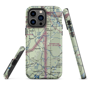 Moores Airport (1E8) VFR Sectional  Tough iPhone Case