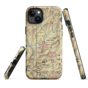 Moose Creek /US Forest Service/ Airport (1U1) VFR Sectional  Tough iPhone Case
