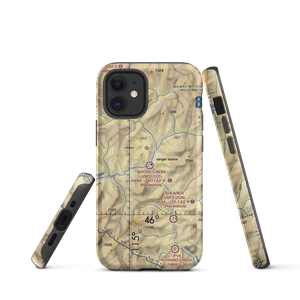 Moose Creek /US Forest Service/ Airport (1U1) VFR Sectional  Tough iPhone Case