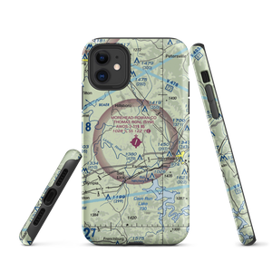 Morehead-Rowan County Clyde A. Thomas Regional Airport (SYM) VFR Sectional  Tough iPhone Case