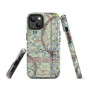 Morkassel Field (8OI9) VFR Sectional  Tough iPhone Case