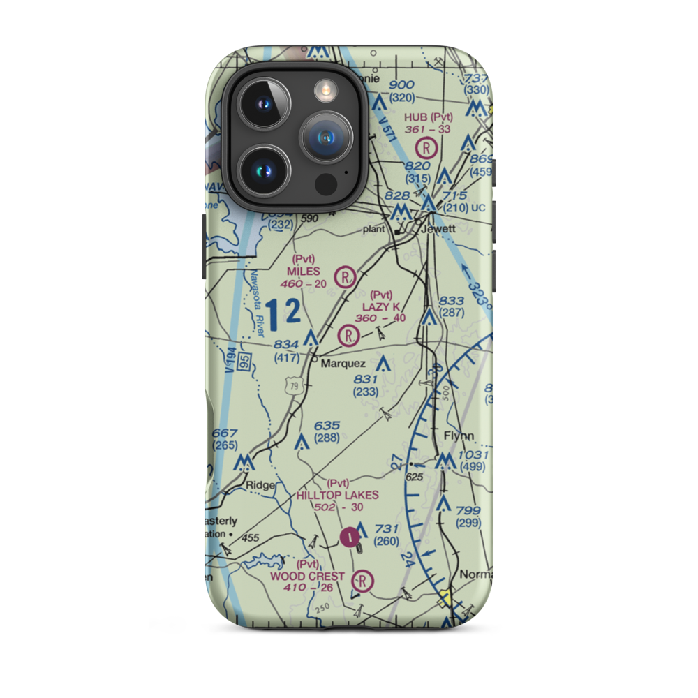 Morris Lazy K Ranch Airport (TA23) VFR Sectional  Tough iPhone Case iPhone 16 Pro Max model shown