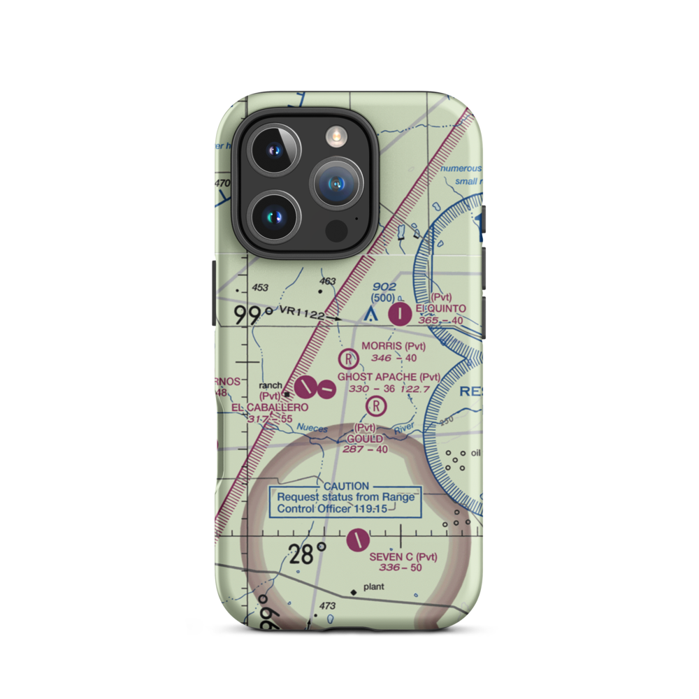 Morris Ranch Airport (79TA) VFR Sectional  Tough iPhone Case iPhone 16 Pro model shown