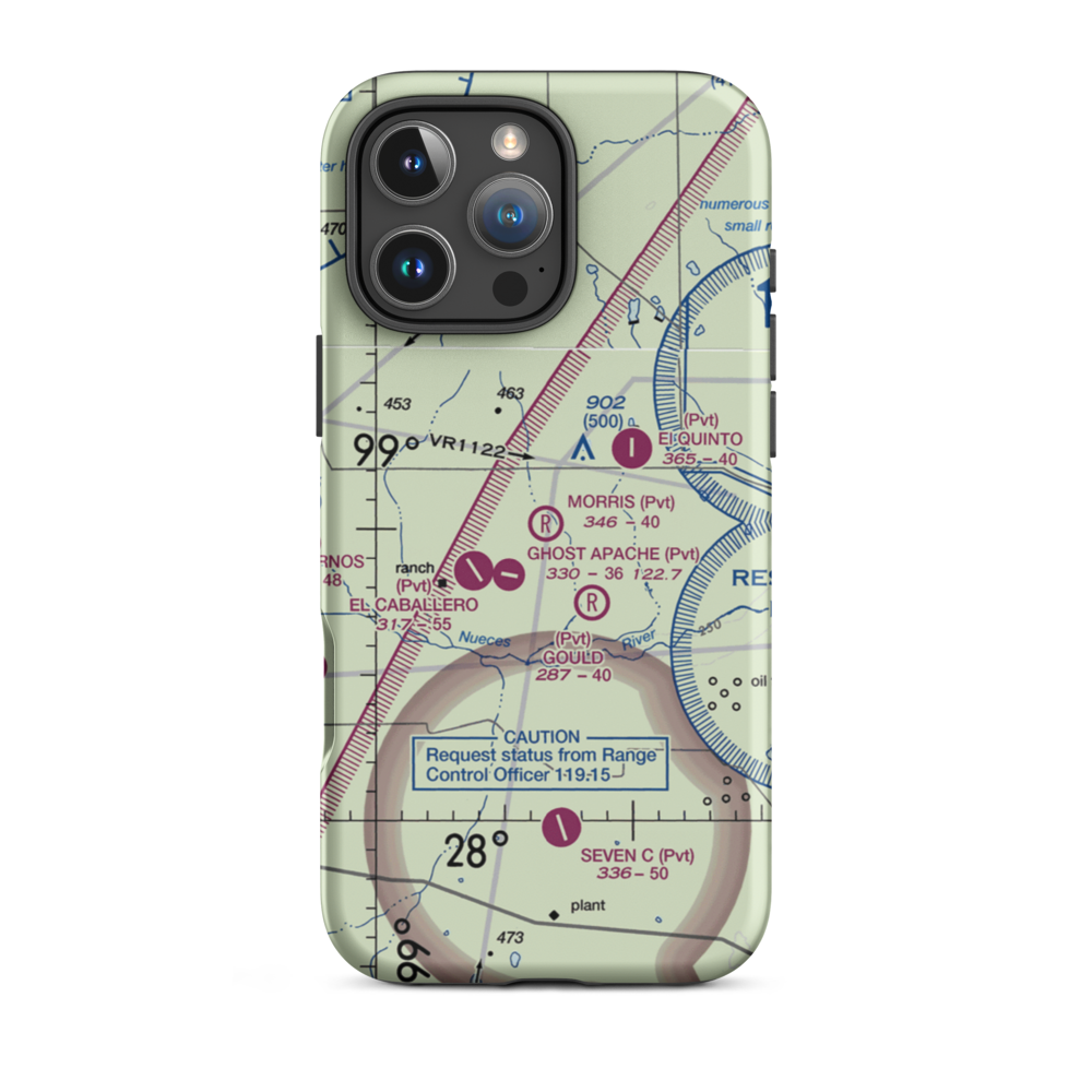 Morris Ranch Airport (79TA) VFR Sectional  Tough iPhone Case iPhone 16 Pro Max model shown