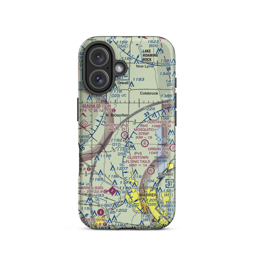 Morrison Field (25OI) VFR Sectional  Tough iPhone Case iPhone 16 model shown