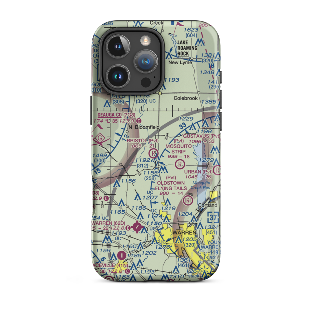 Morrison Field (25OI) VFR Sectional  Tough iPhone Case iPhone 16 Pro Max model shown