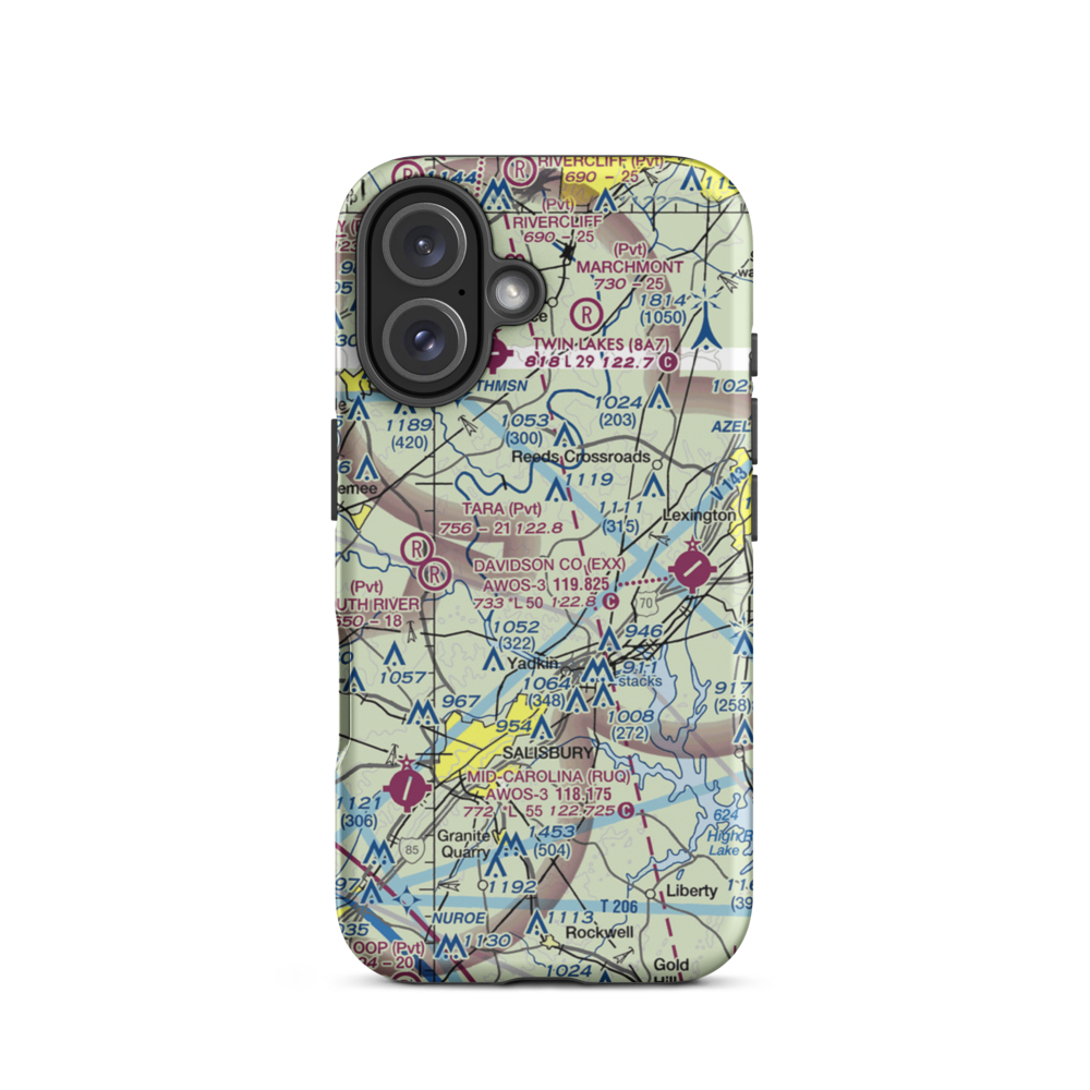 Morrison Field (48NC) VFR Sectional  Tough iPhone Case iPhone 16 model shown