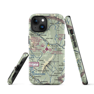 Morrisville Stowe State Airport (MVL) VFR Sectional  Tough iPhone Case