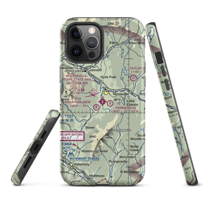 Morrisville Stowe State Airport (MVL) VFR Sectional  Tough iPhone Case