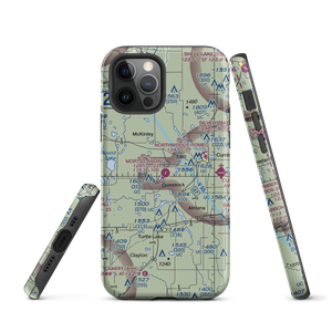 Mort's Landing Airport (0WI1) VFR Sectional  Tough iPhone Case