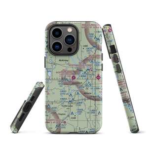 Mort's Landing Airport (0WI1) VFR Sectional  Tough iPhone Case
