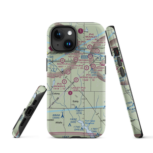 Mound Valley Farm Airport (OK77) VFR Sectional  Tough iPhone Case