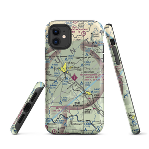 Mount Airy Surry County Airport (MWK) VFR Sectional  Tough iPhone Case