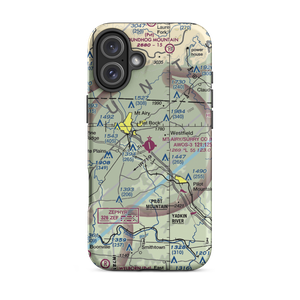 Mount Airy Surry County Airport (MWK) VFR Sectional  Tough iPhone Case