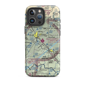Mount Airy Surry County Airport (MWK) VFR Sectional  Tough iPhone Case