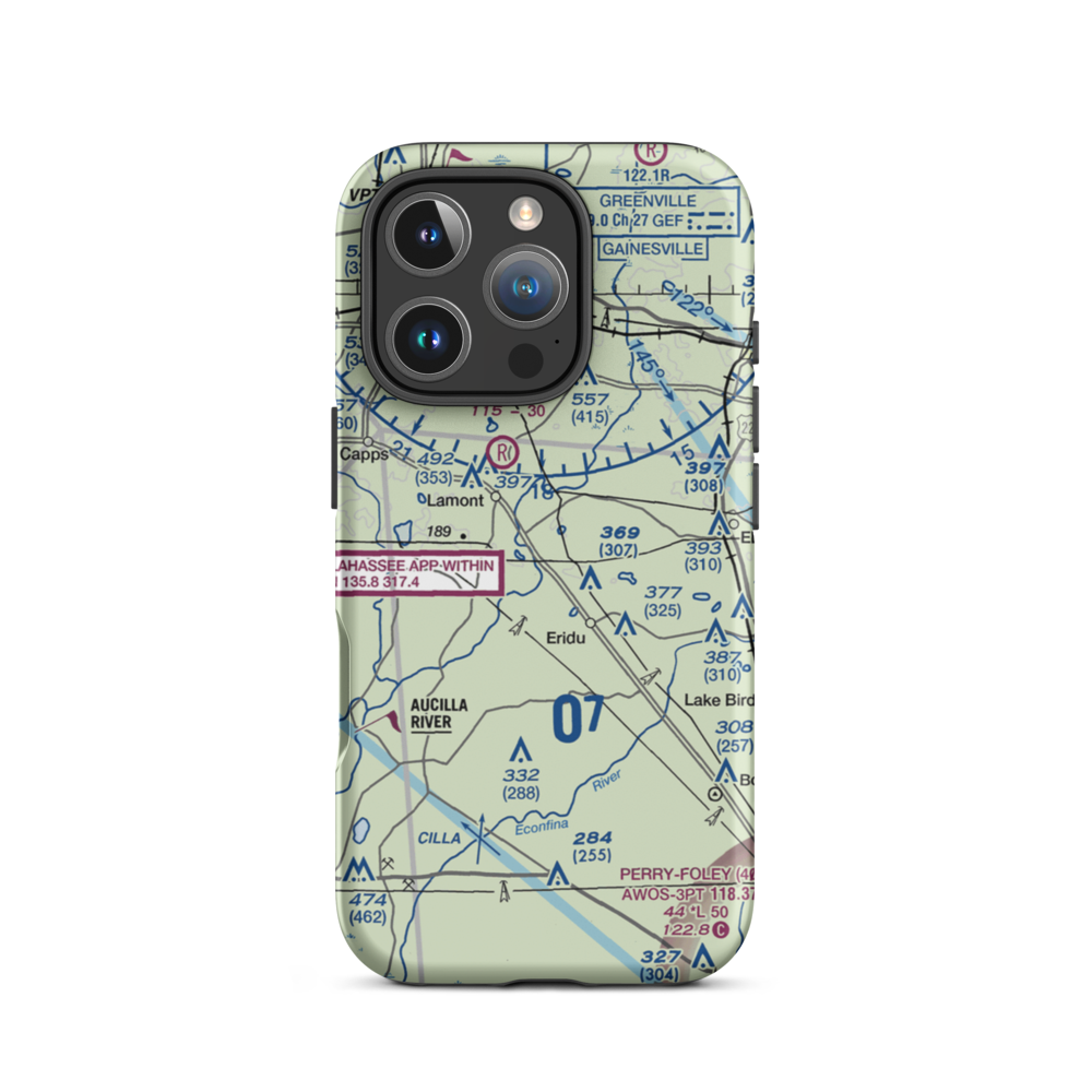 Mount Olive Farm Airport (2FA9) VFR Sectional  Tough iPhone Case iPhone 16 Pro model shown
