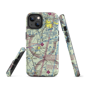 Mount Olive Municipal Airport (W40) VFR Sectional  Tough iPhone Case