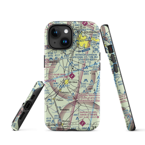 Mount Olive Municipal Airport (W40) VFR Sectional  Tough iPhone Case