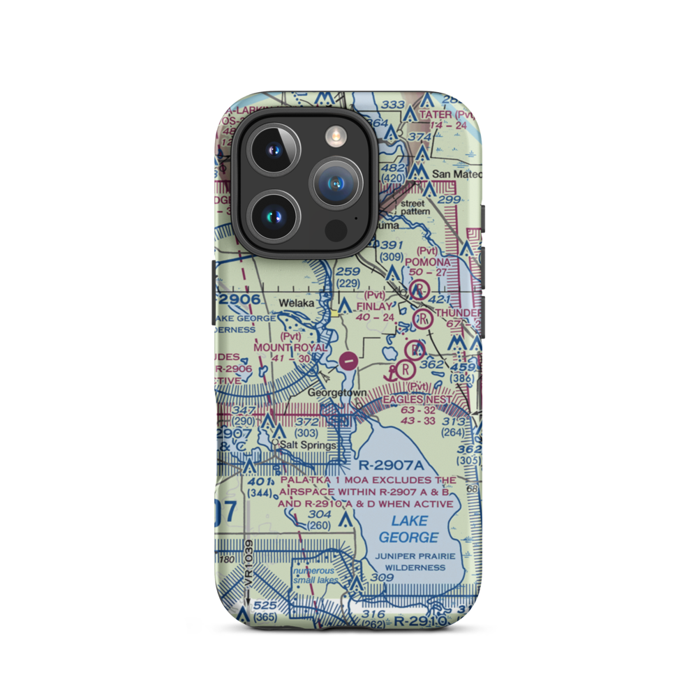 Mount Royal Airport (3FL0) VFR Sectional  Tough iPhone Case iPhone 16 Pro model shown