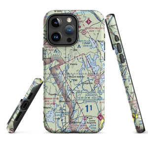 Mount Vernon Airport (ME36) VFR Sectional  Tough iPhone Case