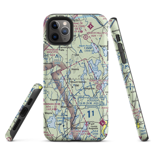 Mount Vernon Airport (ME36) VFR Sectional  Tough iPhone Case