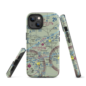 Mount Vernon Municipal Airport (2MO) VFR Sectional  Tough iPhone Case