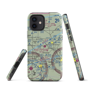 Mount Vernon Municipal Airport (2MO) VFR Sectional  Tough iPhone Case