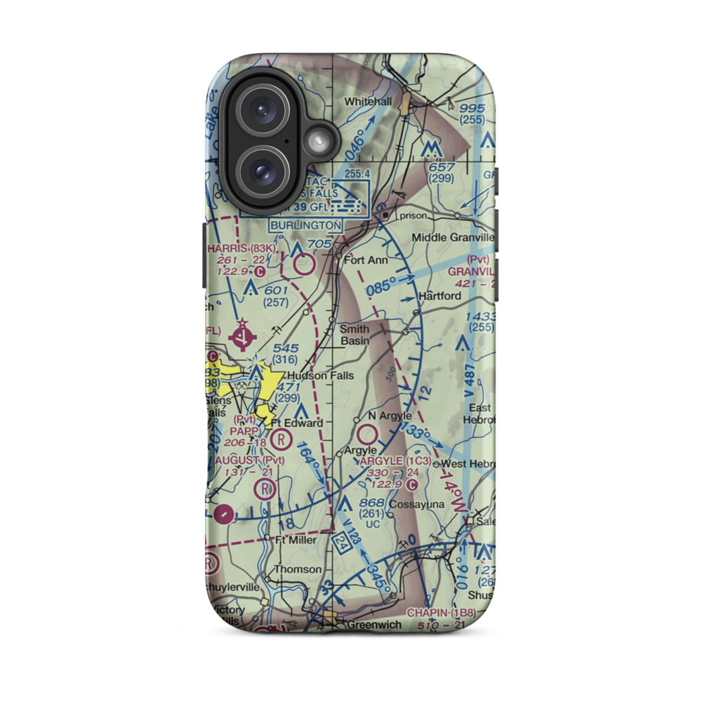Mountain View Airport (14NK) VFR Sectional  Tough iPhone Case iPhone 16 Plus model shown