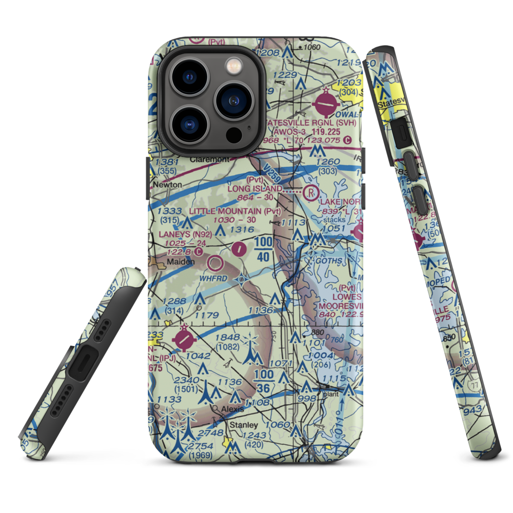 Mountain View Airport (20NC) VFR Sectional  Tough iPhone Case iPhone 13 Pro Max model shown