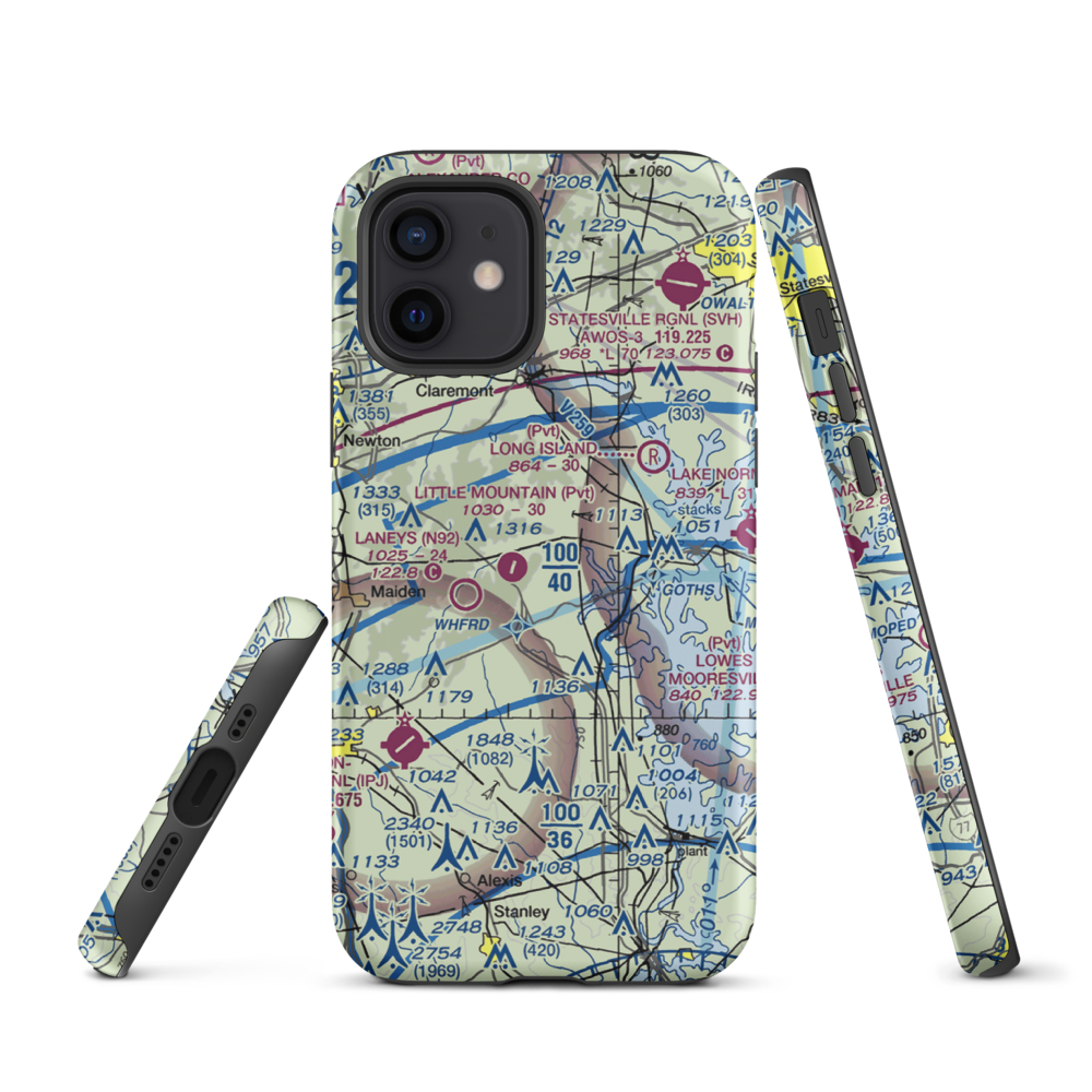 Mountain View Airport (20NC) VFR Sectional  Tough iPhone Case iPhone 12 model shown