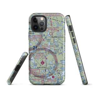 Moving Cloud Island Seaplane Base (1WI2) VFR Sectional  Tough iPhone Case