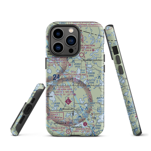 Moving Cloud Island Seaplane Base (1WI2) VFR Sectional  Tough iPhone Case