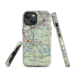 Mt Hope Airport (OG10) VFR Sectional  Tough iPhone Case