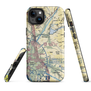 Mucky Flat Airport (89OR) VFR Sectional  Tough iPhone Case