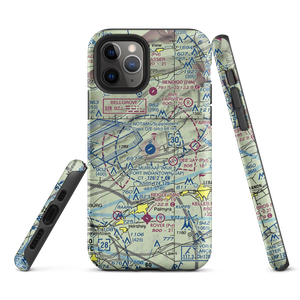 Muir Army Air Field (Fort Indiantown Gap) Airport (MUI) VFR Sectional  Tough iPhone Case