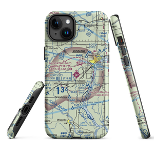 Muscatine Municipal Airport (MUT) VFR Sectional  Tough iPhone Case
