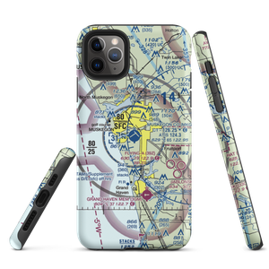 Muskegon County Airport (MKG) VFR Sectional  Tough iPhone Case