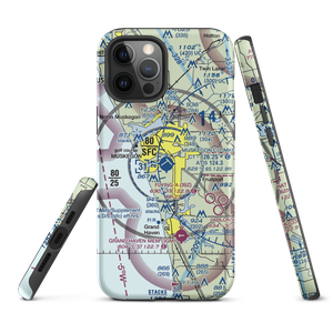 Muskegon County Airport (MKG) VFR Sectional  Tough iPhone Case