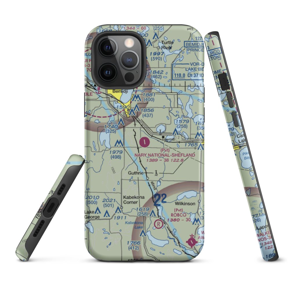 Nary National Shefland Field (5C3) VFR Sectional  Tough iPhone Case iPhone 12 Pro Max model shown